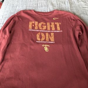Mens Nike SC Trojans waffle knit shirt